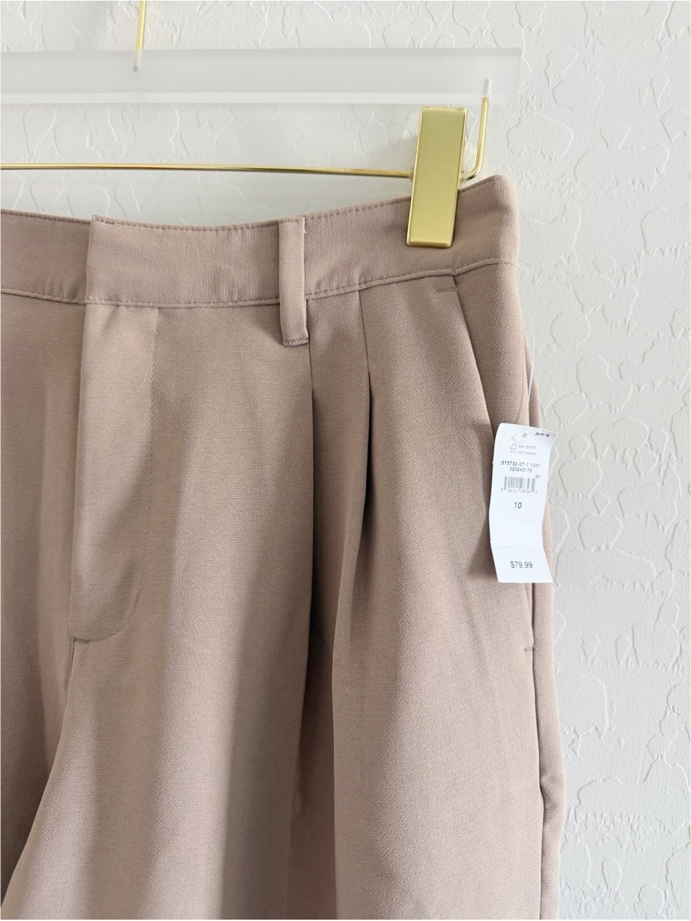 NWT GAP Wide-Leg High-Rise Easy Trouser Light Brown Size 10 - Picture 3 of 9